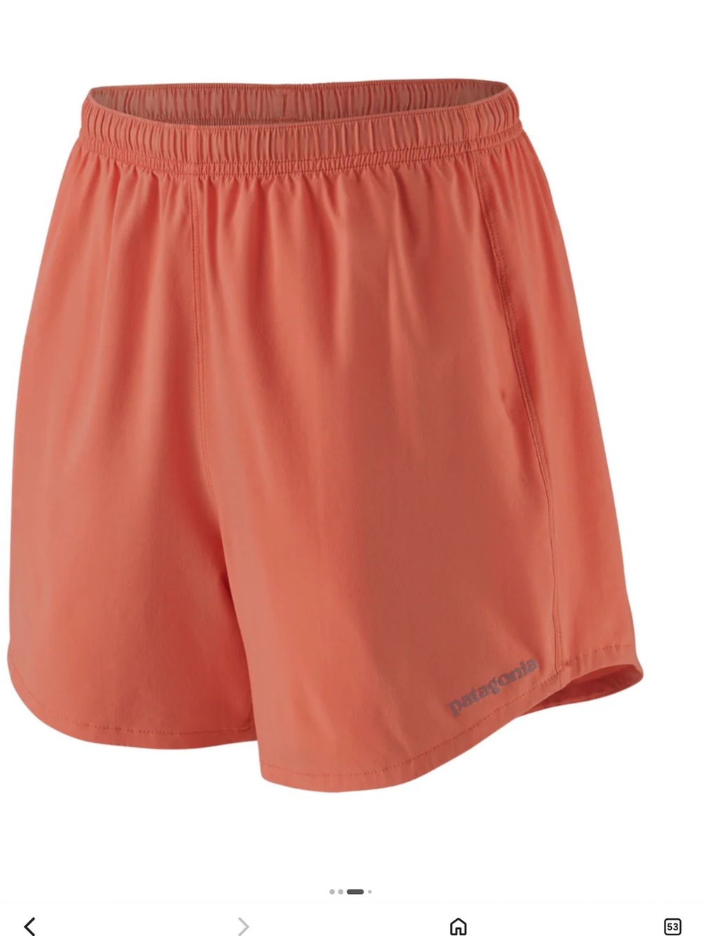 Patagonia Trailfarer Women’s Lightweight Coral Shorts quick dry SMALL athletic